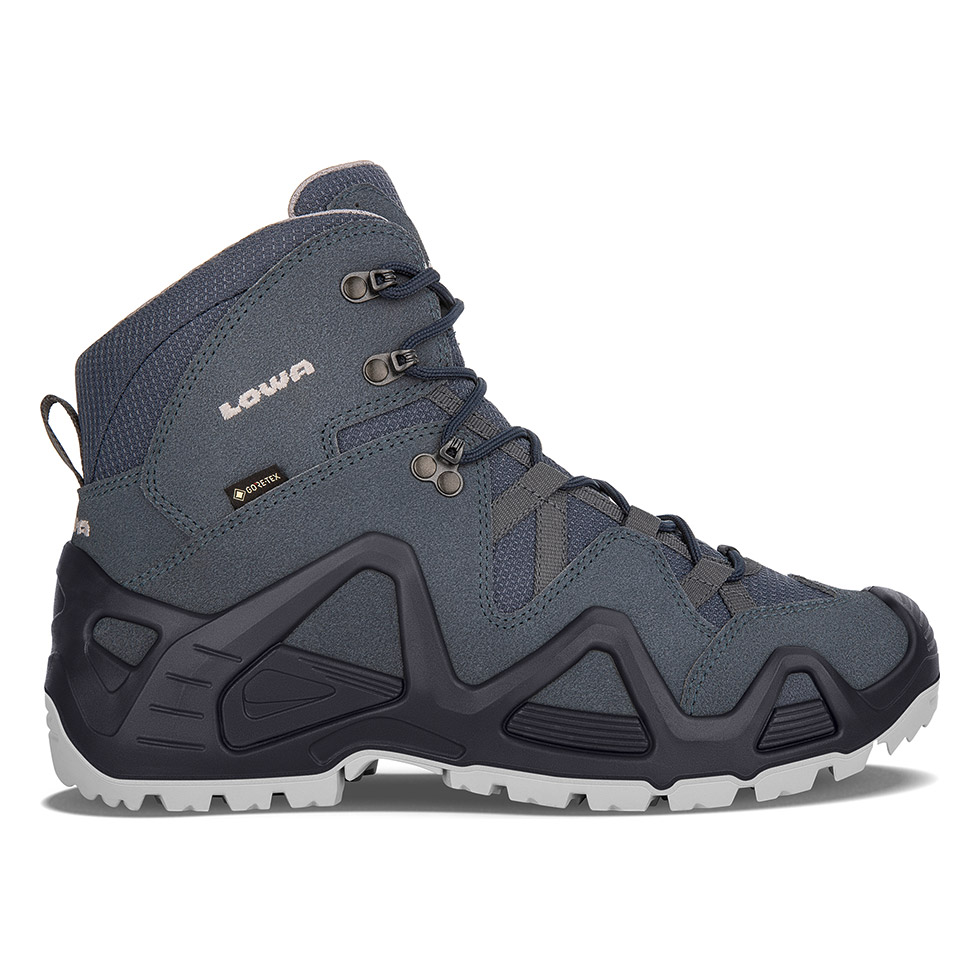 Scarpe Militari Uomo Lowa Zephyr GTX Mid Grigie Blu LIMDZA-724